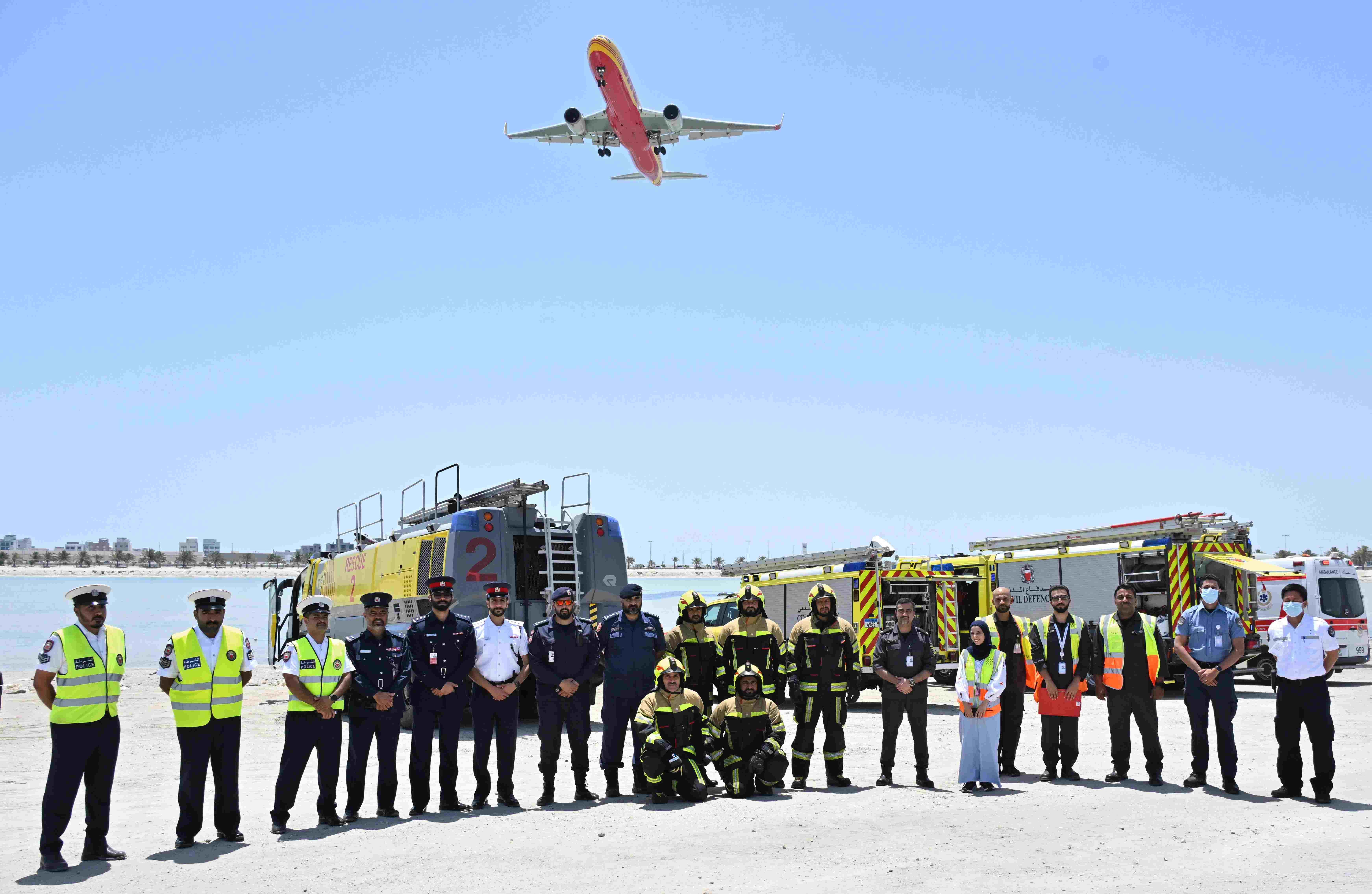 شركة مطار البحرين تعلن عن تنفيذها لتمرين سرعة الاستجابة الطارئة بنجاح في مطار البحرين الدولي
